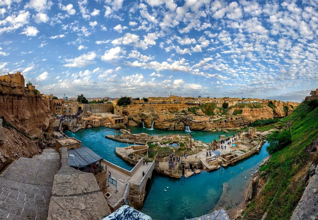 Shushtar Historical Hydraulic System Panorama.jpg